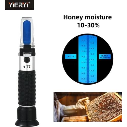 Portable Beekeeping Tester 10-30% water Honey Refractometer with calibration atc refractometer Honey moisture meter