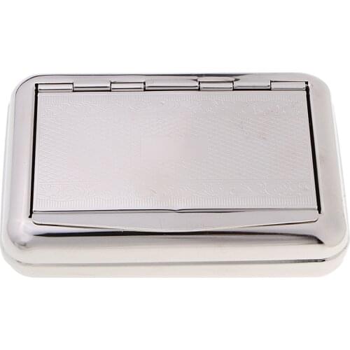 Silver Tobacco Storage Case Moisturize Box for Fathers Day Gift