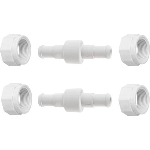 Pool Cleaner Hose Swivel D20 and Hose Nut D15 Kit Replace for Zodiac Polaris 280 180 380 3900 Pool Cleaner (6 Pack)