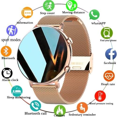 2021 Women Smart watch Men Heart Rate Monitor IP68 Swim Sport luxurious Answer dial Bluetooth Call can smartwatch For Women men