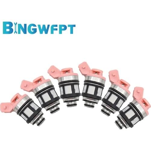 6PCS Fuel Injector JS201 16600-88G10 JS20-1 for Nissan D21 Pathfinder Quest 3.0L VG30E