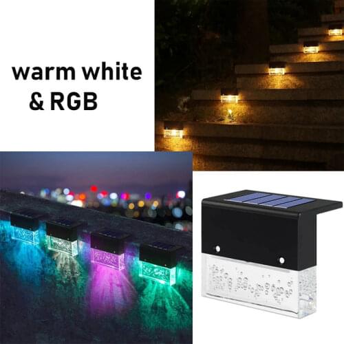 Solar Step Lights path light Outdoor Waterproof Led Solar Power Garden Light Lamp decoration for Patio Stair Garden Yard Fence
