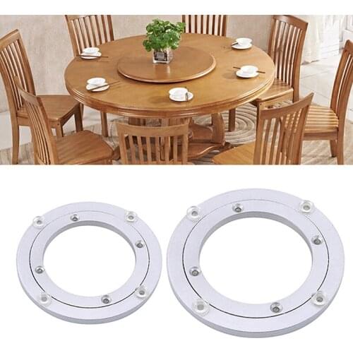 Turntable Display Rack Swivel Plat Table Rotary Glass Rotating Base Non-slip High Load-bearing Furniture Hardware Aluminum Alloy
