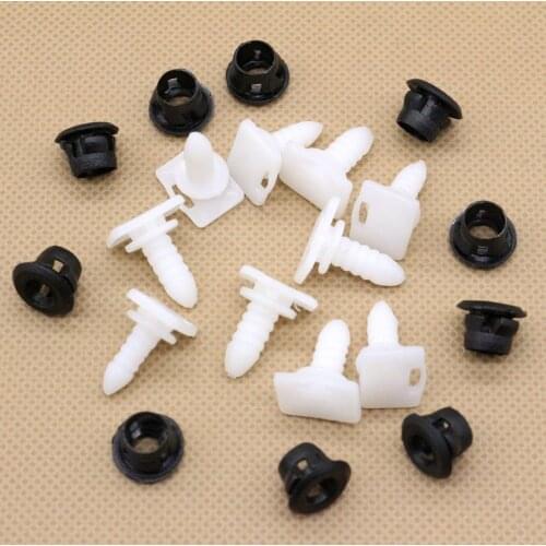 10pcs For VW Golf Jetta MK2 Corrado 191853577A Door Moulding Clips & Grommet Set