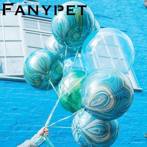 20pcs 4D agate marblez texture balloon 22inch Round helium balloon Wedding birthday party decoration Photo Props Baby Shower
