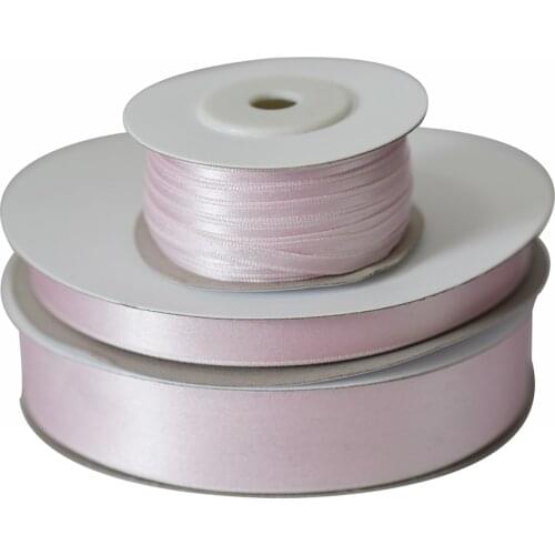 214 Pink 100% Real Pure Silk Ribbon for Embroidery Handcraft Double Face Satin Silk Tape 4/13/25mm,10m/roll