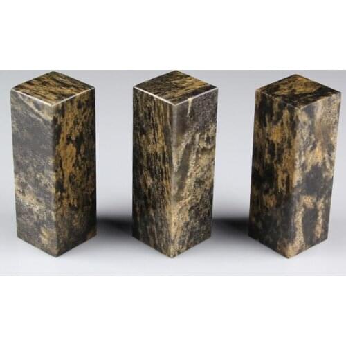 3x3x8cm carved Xinjiang splint frozen stone seal printing beginner practice chapter material 10pc