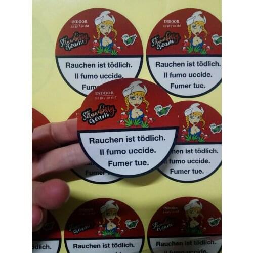 75MM(2.95inches) custom brand name logo printing self-adhesive vinyl clear see-through transparent PVC/paper shipping stickers