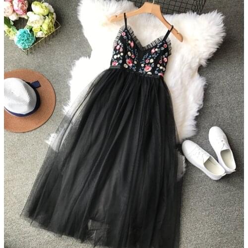 AYUNSUE Open Summer Dresses