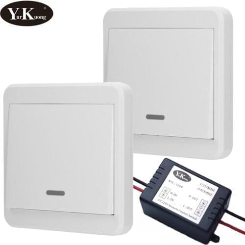 Smart Home push Wireless Switch Light RF Remote Control AC 220V Receiver Wall Panel button Ceiling Lamp LED Bulb Lamp 433 315