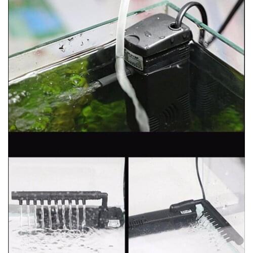 Silent Internal Aquarium Filter Submersible Water Pump Filter overflow With Rain Spray For Aquarium Fish Turtle Tank