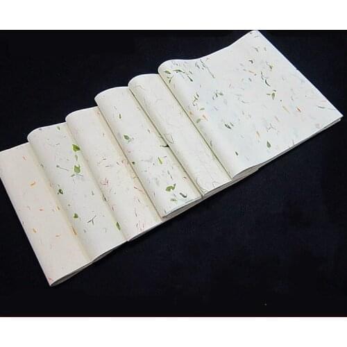 Yun Long Xuan Paper Flower Grass Leaf Plant Fiber Rijstpapier Chinese Painting Rice Paper Half-Ripe Thicken Chinese Xuan Paper
