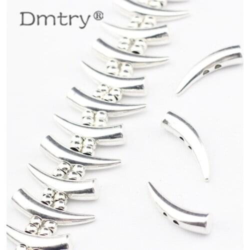 Dmtry 5pcs 30% Off Ancient Silver Zinc Alloy Leather Jewelry Accessories Findings For Making Bracelet Necklace Spacers LC0085