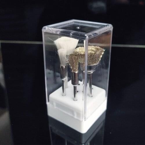 EasyNail~ 4Pcs per box Nail Drill Bit Cleaning Copper Wire Brush for Electric Manicure Drill Bit Clean Accessories Manicure Tool