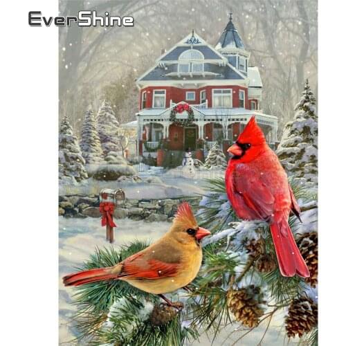 EverShine 5D Full Square Diamond Painting New Arrivals Bird Picture Rhinestone Diamond Embroidery Cross Stitch Winter Home Decor