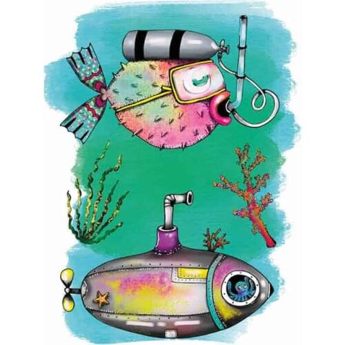 DEEP SEA DIVING METAL Cutting Dies Clear Stamps Scrapbooking New Make Photo Album Card DIY Paper Embossing Craft Supplies 2021