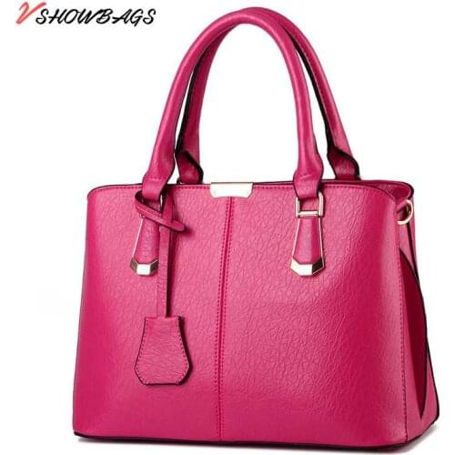Hot Sale Handbags Women Pure Color Bags Designer Luxury Handbags for Women PU Leather Bags Cross-body and Shoulder Bags