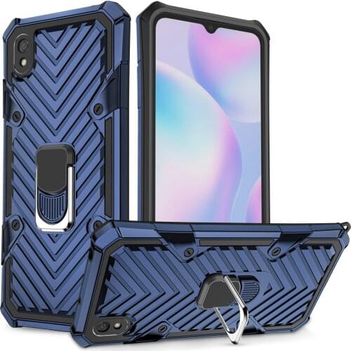 Magnetic Absorption Kickstand Luxury Case for Xiaomi Poco X3 NFC Redmi 9A 9C Note 9S Pro 8T 8 Dual Layer Cover