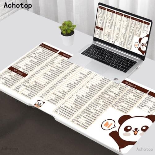 Desk PS PPT office software shortcut key Hot Sell Extra Large Mouse Pad Gaming Mousepad XXL Rubber Gaming Mouse Mat tappetino