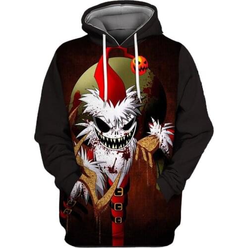 2021 New Mens Hoodie Jack-o-lantern 3D Printing Trend Unisex Sportswear Scary Personality Streetwear Tops Suitable For Outdoor