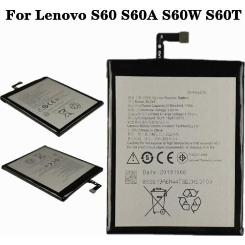 New BL245 Battery For Lenovo S60 S60A S60W S60T Phone Battery 2150mAh High Capacity Rechargeable Batteries