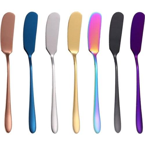 Butter Cheese Knife Home Practical Stainless Steel Dessert Spreaders Cream Knife for Toast Breakfast Cutlery