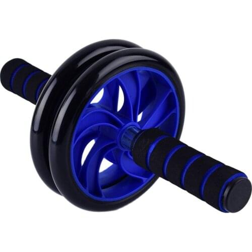 Muscle Exercise Equipment Home Fitness Equipment Double Wheel Abdominal Power Wheel Ab Roller Gym Roller Trainer Training