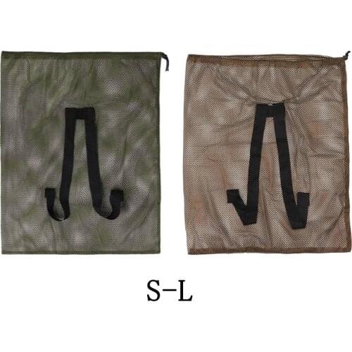 Hunting Adjustable Shoulder Straps Mesh Decoy Bags for Duck Goose Decoy Polyester Poratble Bait Bag Carrying