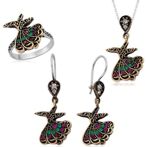 Original silver, Whirling Dervish Set ,Most Special Jewelry Sets Suitable and Quality Products Types