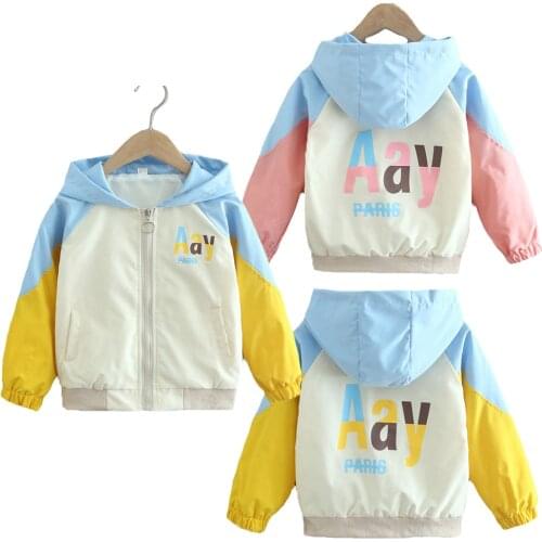 Autumn Toddler Baby Boys Girls Sweatshirt 2021 New Kids Hooded Windbreaker Coat Children Christmas Birthday Present Outerwear