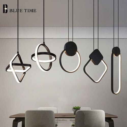 Simple LED Pendant Light Home Indoor Ceiling Pendant Lamp for Dining Room Kitchen Living Room Bedroom Bedside Light LED Lustres