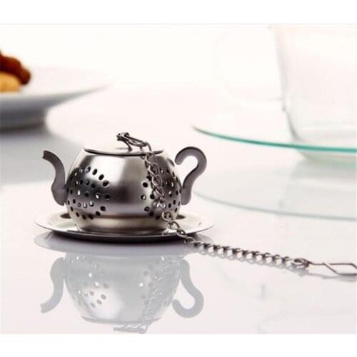 Teaware Accessories Tea Ball Stainless Steel Teapot Shape Tea Infuser Spice Flower Tea Strainer Herbal Filter Kitchen