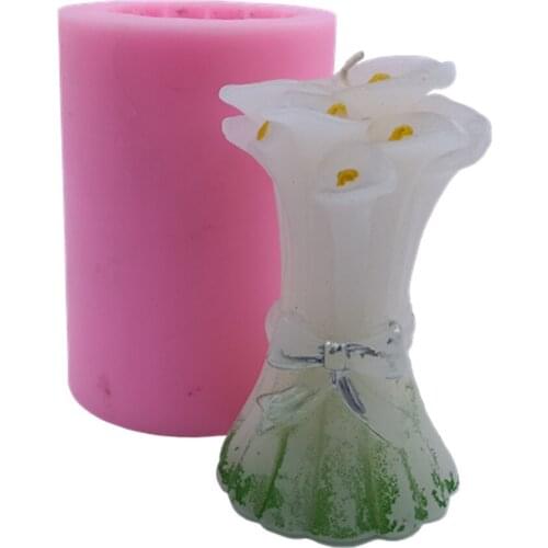 Wedding Design Candle Molds 3D Silicone Mold for Decorating Candle Making