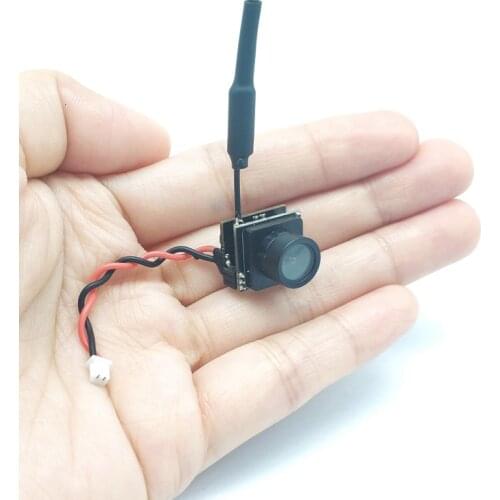 Only 3.6g mini 5.8G FPV 48CH 25mW Transmitter VTX-CAM with 600TVL 120 degree AIO Camera for RC indoor FPV Racing Drone Parts