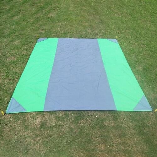 3x2.8/2.7x2.1m Outdoor Enlarged Picnic Mat Pocket Beach Blanket Folding Camping Mat Mattress Light Mat Sand Beach Mat Waterproof