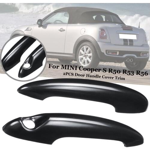 2Pcs Chrome Car Styling Door Handle Cover Trim Protect Sticker BMW MINI Cooper S R50 R53 R56 Door Handle Covers