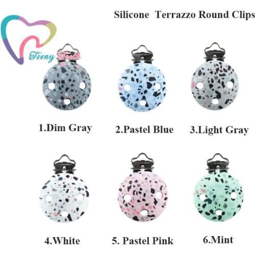 Teeny Teeth 9 PCS Blue & Fuchsia Star Silicone Beads Baby Teething Jewelry Making BPA Free Infant Pendant DIY Nursing Gifts Bead