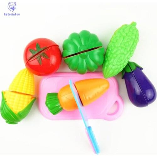 8 pieces / sets of children pretend toys cut vegetables children education toys children kitchen toys