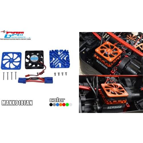 Aluminum Motor Heat Sink With Cooling Fan for ARRMA-1/5 KRATON 8S BLX-ARA110002T1/T2 and ARRMA-1/5 4WD OUTCAST 8S BLX-ARA5810
