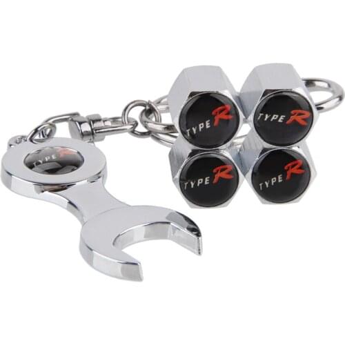 Car Accessories Tire Valve Stem Cap Auto Part Wheel Cover for Type R logo for Honda fit CRV hrv Odyssey City jade Elysion Jazz