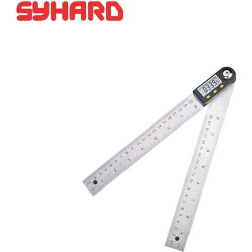 Digital display angle ruler stainless steel electronic protractor woodworking square angle ruler multi-function universal ruler