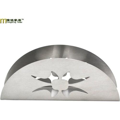 1PC Modern Style Stainless Steel Napkin Holder Towel Rack Home Decoration LB 076