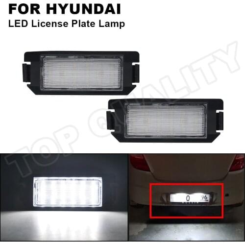 For Kia Rio Picanto TA Soul AM Hyundai i20 Terracan HP Veloster FS XG30 Genesis Coupe LED License Plate Light Number Plate Lamp