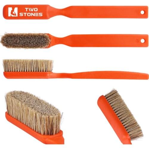 Eco friendly pure natural hard boars bristles hair rock climbing brush