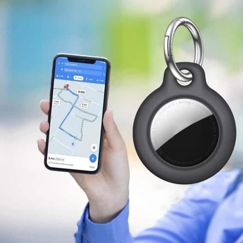 Secure Holder for Apple Airtags Case Protective Key Ring Cover Bumper Tracker Accessories Anti-scratch Keychain Air tag case