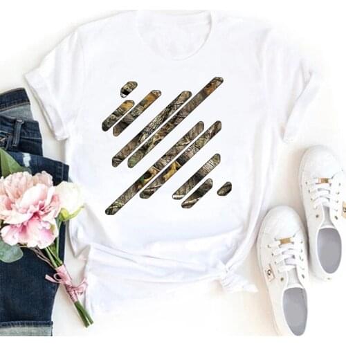 T-shirt Women Geometric Pattern Fashion 90s Trend 2021 Spring Summer Clothing Graphic T Shirt Top Ladies Female Tee T-Shirt