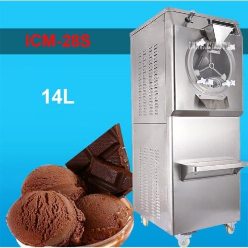 ICM-28S 110V/220V Stainless Steel Commercial Gelato Maker Brand New Italian Ice Cream Machine High Quality 28-35L/H 2200W