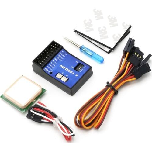 Multifunctional NB ONE+ 32 Bit Flight Controller Built-in 6-Axis Gyro with Altitude Hold Mode + GPS Module for FPV RC Fixed wing