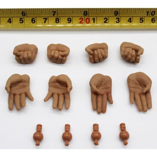 1/6 Scale Soldier Model Male Hand 12 Inch Movable Doll Toy Model Accessories
