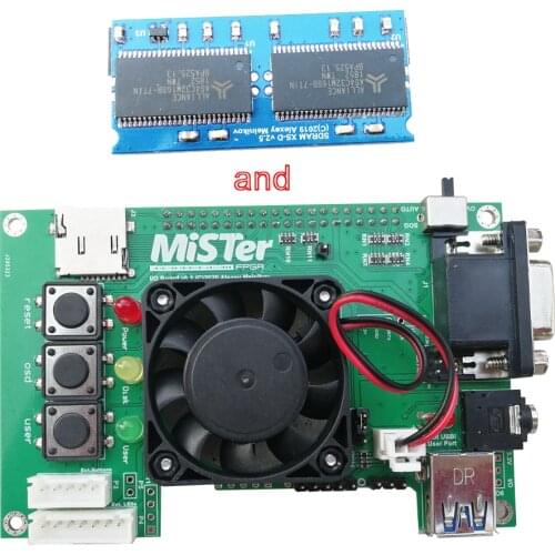 New version of full-size MiSTer game FPGA sdram io PCB hardware simulation game console is suitable for Atari GB FC SFC PCE